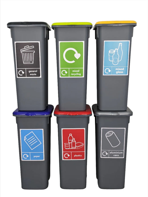 Freestanding Recycling Bins with Lift up Lid - Available in 3 Sizes