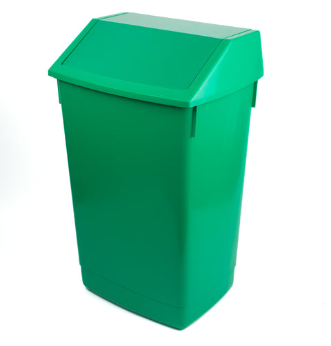 Coloured Flip Top with Recycling Sticker - 54 Litre