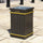 Square Fluted Open Top Litter Bin - 112 Litre