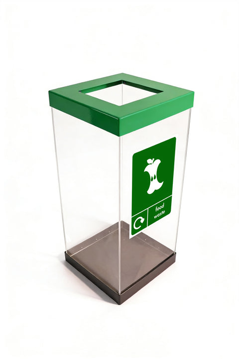 Clear Bodied Recycling Bin - 60 & 80 Litres Available