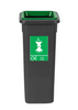 Freestanding Colour Coded Recycling Bin in Black - Available in 3 Sizes