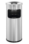 Freestanding Metal Waste bin with Self Extinguishing Ashtray