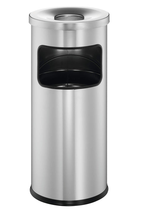 Freestanding Metal Waste bin with Self Extinguishing Ashtray