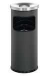 Freestanding Metal Waste bin with Self Extinguishing Ashtray
