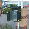 Glass Fibre Composite Post Mountable Litter Bin - 50 Litres