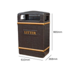 Glass Fibre Slim Outdoor Litter Bin - 98 Litre