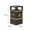 Glass Fibre Closed Top Litter Bin - 84 Litre