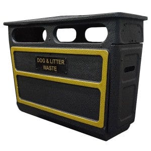 GRC Closed Top Litter Bin - 168 Litre