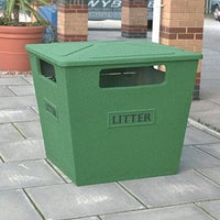 Large Glass Reinforced Closed Top Bin - 231 Litres
