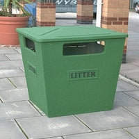 Large Glass Reinforced Closed Top Bin - 231 Litres
