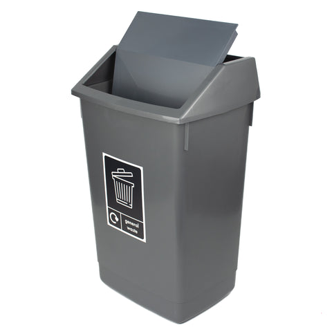 Swing Bin with Recycling Pictogram - 60 Litre