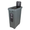 Slim Profile Recycling Bin with Integrated Signage - 70 Litre
