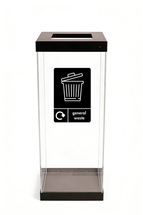 Clear Bodied Recycling Bin - 60 & 80 Litres Available