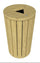 Round Geneva Softwood Litter Bin - 110 Litre
