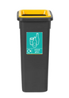 Freestanding Colour Coded Recycling Bin in Black - Available in 3 Sizes