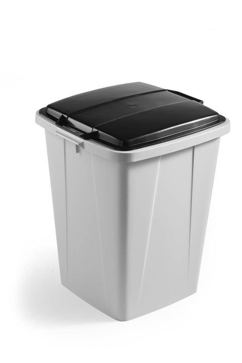 Large Square 90 Litre Internal Recycling Bin with Lid