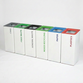 Corporate Office Metal Recycling Bins
