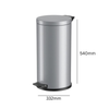 Hailo Solid 18-Litre Galvanised Pedal Bin