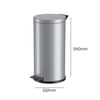 Hailo Solid 18-Litre Galvanised Pedal Bin