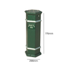 Hexagonal Cigarette Pedestal Bin - 9 Litre