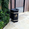 Glass Fibre Hexagonal Open Top Litter Bin - 84 Litre