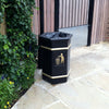 Glass Fibre Hexagonal Open Top Litter Bin - 84 Litre