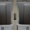 Slim Profile Recycling Bin with Integrated Signage - 70 Litre