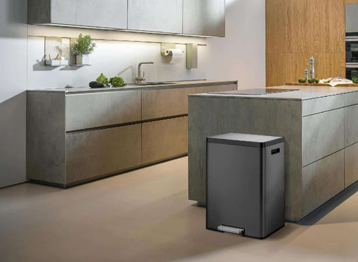 EcoCasa II Large 2 compartment Recycling Bin - 2 x 30 Litre