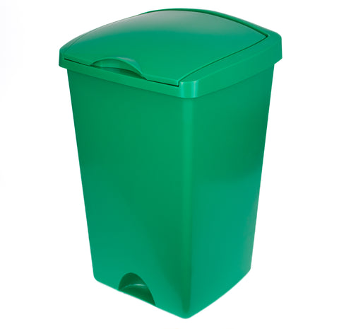 Lift Top Litter Bin in 5 Colours with optional recycling sticker - 48 Litre