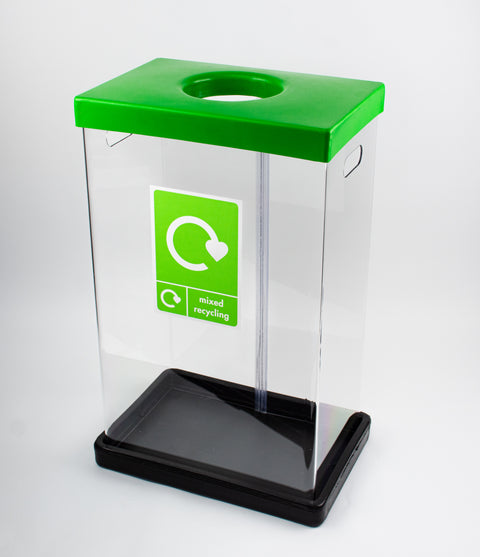 Clear Bodied Recycling Bin - 60 & 80 Litres Available