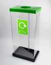 Clear Bodied Recycling Bin - 60 & 80 Litres Available