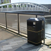 Heavy Duty Outdoor Slimline Bin - 90 Litres