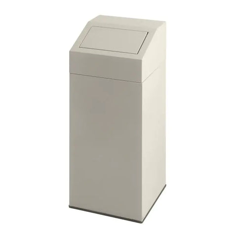 Metal Waste Bin with Push Lid - 76 Litre
