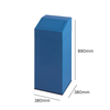 Metal Waste Bin with Push Lid - 76 Litre