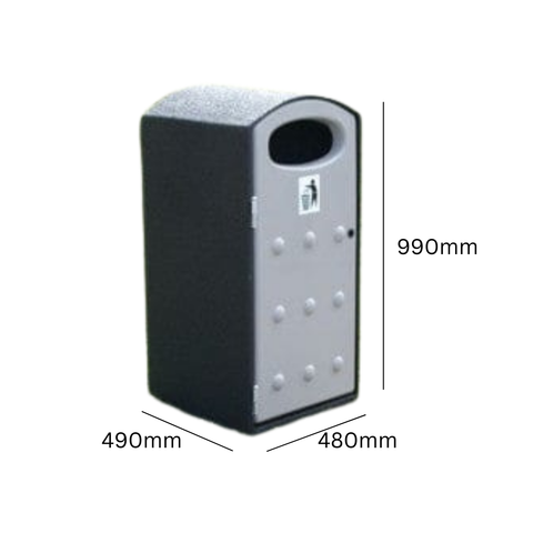 Mini Cyclo Outdoor Recycling Bin - 112 Litre