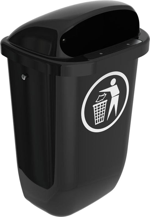 Mountable Outdoor Rubbish Bin - 50 Litre
