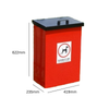 Post Mountable Dog Waste Bin with Lift up Lid - 56 Litre
