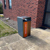 Neotour Litter bin with Iroko Wood Panels - 112 Litre