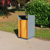 Neotour Litter bin with Iroko Wood Panels - 112 Litre