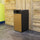Galvanised Neotour  Steel Litter Bin - 112 Litre