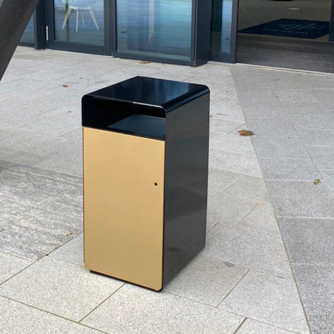 Galvanised Neotour  Steel Litter Bin - 112 Litre