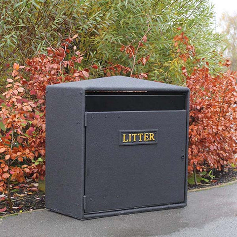 Double Never Rust Litter Bin - 224 Litre