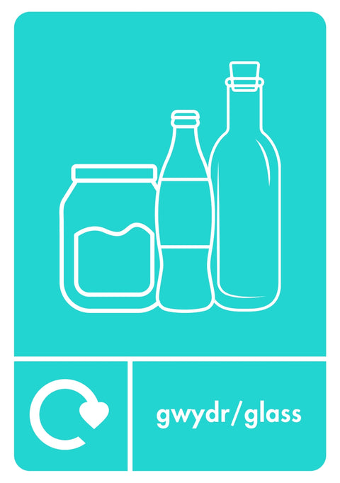 A5 Bilingual Recycling Stickers - 25 Waste Streams Available