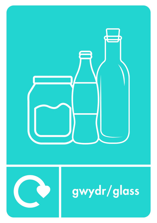 A5 Bilingual Recycling Stickers - 25 Waste Streams Available