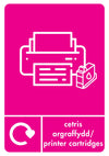 A5 Bilingual Recycling Stickers - 25 Waste Streams Available