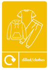 A5 Bilingual Recycling Stickers - 25 Waste Streams Available