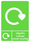 A5 Bilingual Recycling Stickers - 25 Waste Streams Available