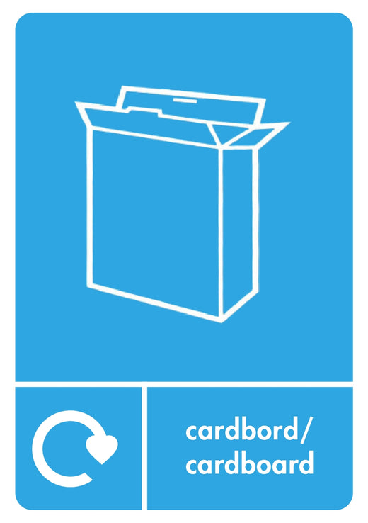 A5 Bilingual Recycling Stickers - 25 Waste Streams Available