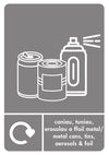 A5 Bilingual Recycling Stickers - 25 Waste Streams Available