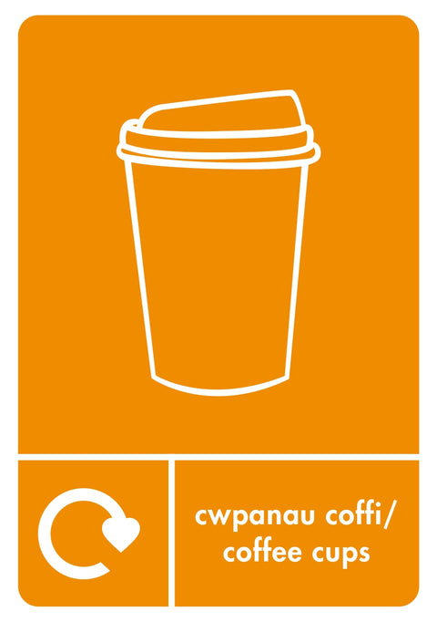 A5 Bilingual Recycling Stickers - 25 Waste Streams Available